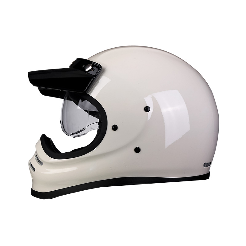 Casque de moto intégral en fibre de verre 881 Casque de motocross avec doublure confortable