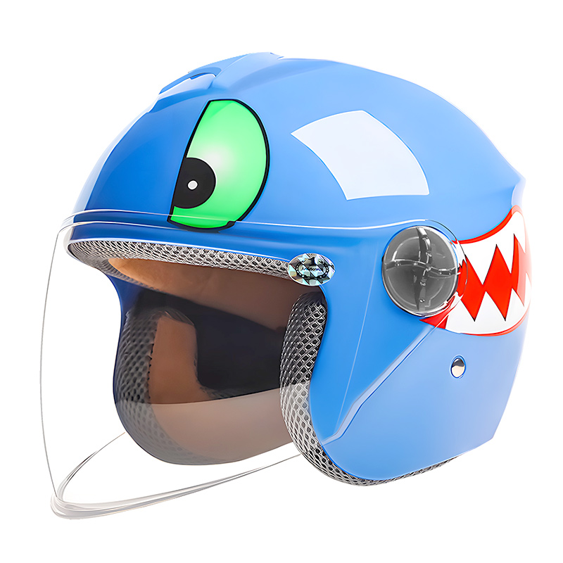 Casque de moto ouvert à motifs de dessins animés pour enfants 701 Casque de motocross ABS