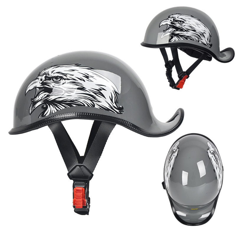 Casque de moto demi-visage rétro Cruise ZX306 Casque de motocross ABS
