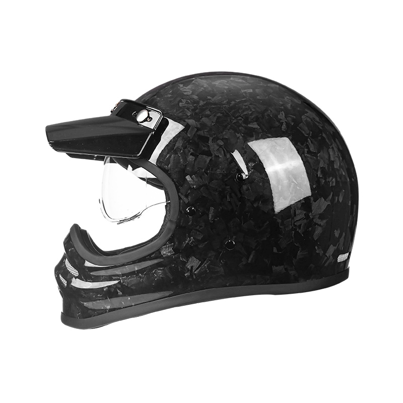 Casque de moto léger en fibre de carbone 881 pour motocross