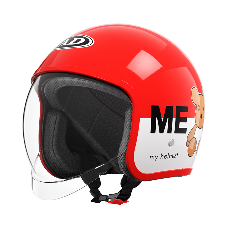Casque de moto rétro ouvert pour enfants FG06 Casque tout-terrain de montagne ABS